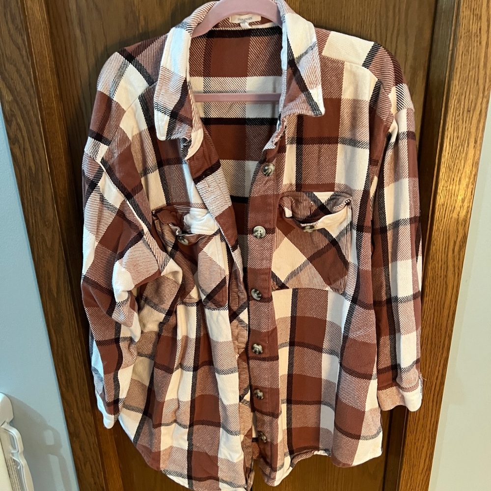 Maurice’s Plaid Shacket (2x)